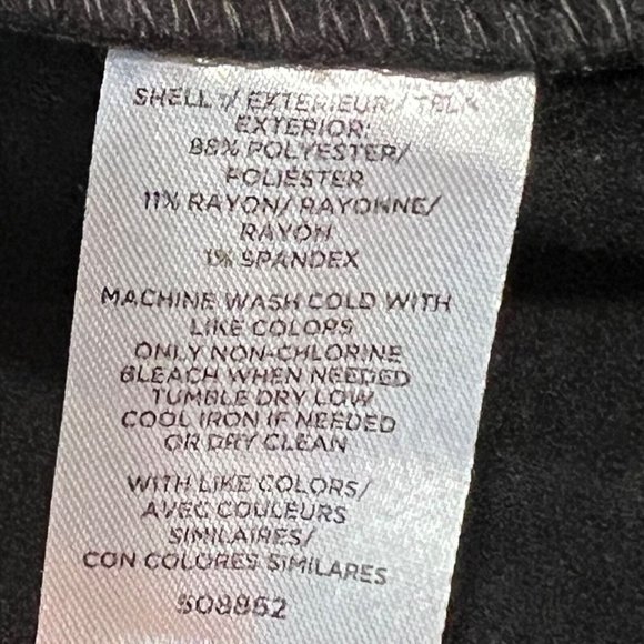 NWT ANN TAYLOR Pea Coat XL Black Button Tie Belt - Picture 4 of 4